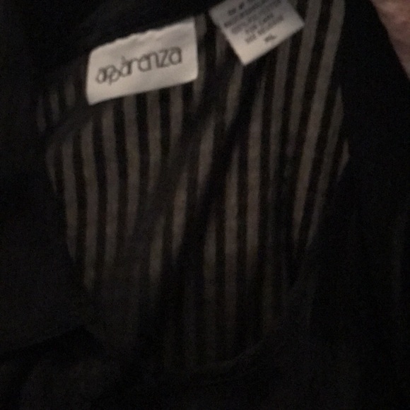 Women’s black button up top with inner tank XL - Picture 9 of 9